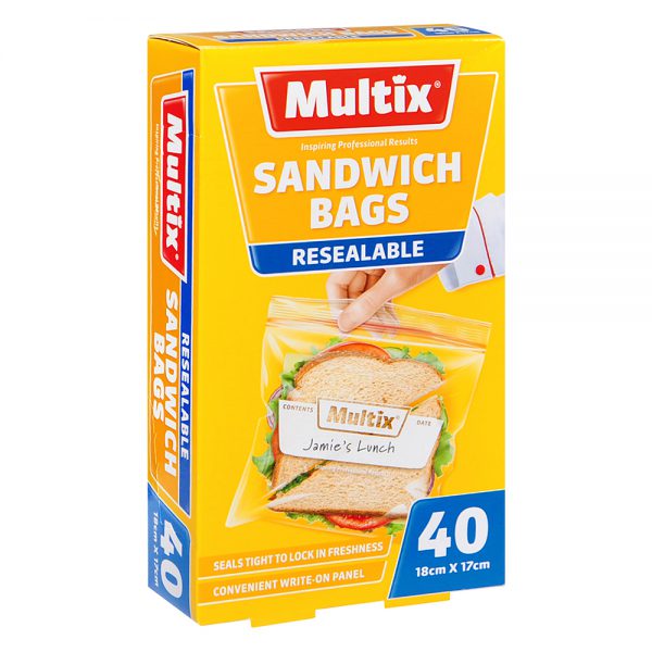 Multix Quick Zip Sandwich Bags 40s