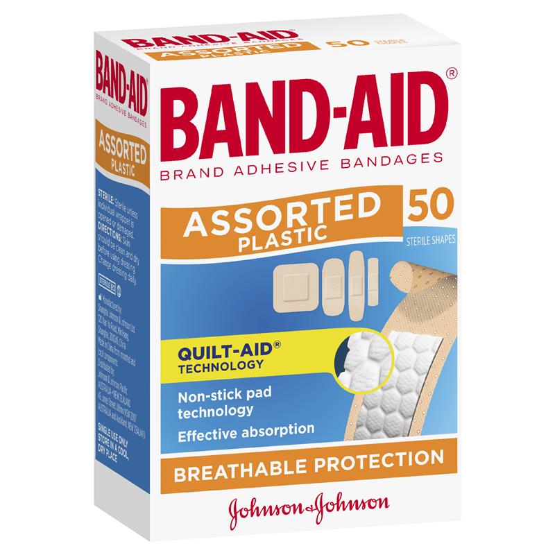 Band-aid Plastic Shapes 50pk