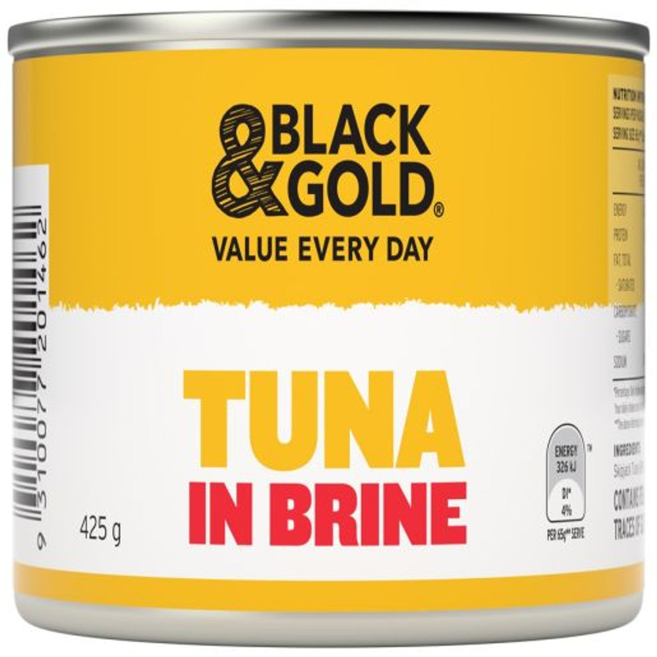 Black & Gold Tuna Chunks In Brine 425g