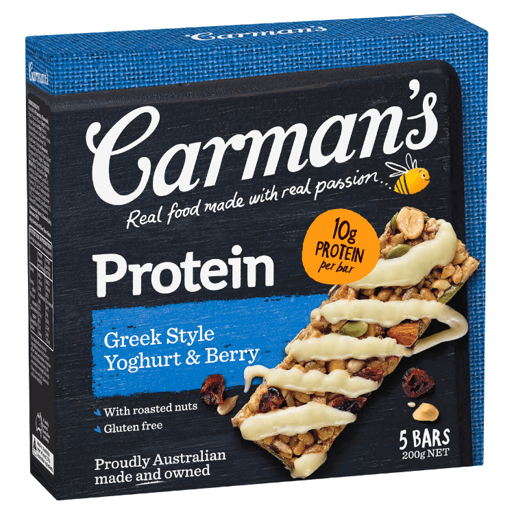 Carmans Protein Bar Greek Yoghurt & Blueberry 200g