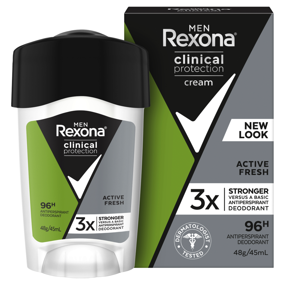 Rexona Men Clinical Protection AP Deodorant Active Fresh 45ml