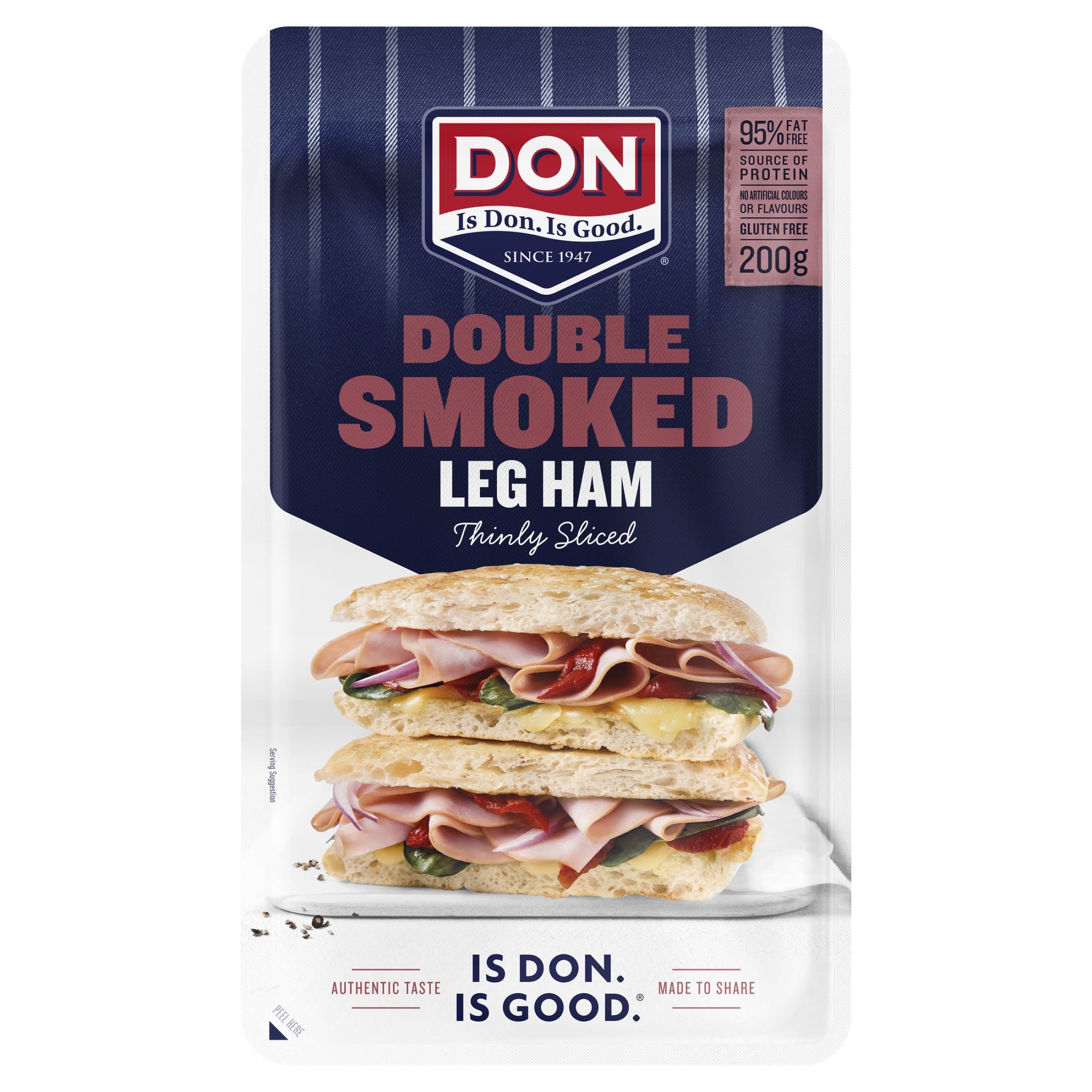 Don Double Smoked Ham Sliced 200g