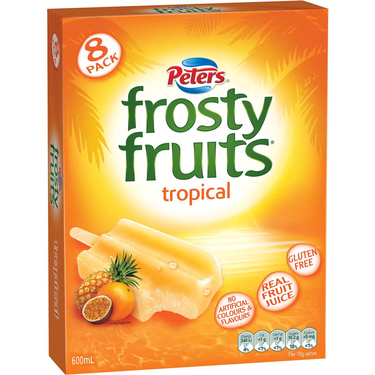Peters Frosty Fruits Tropical 8pk