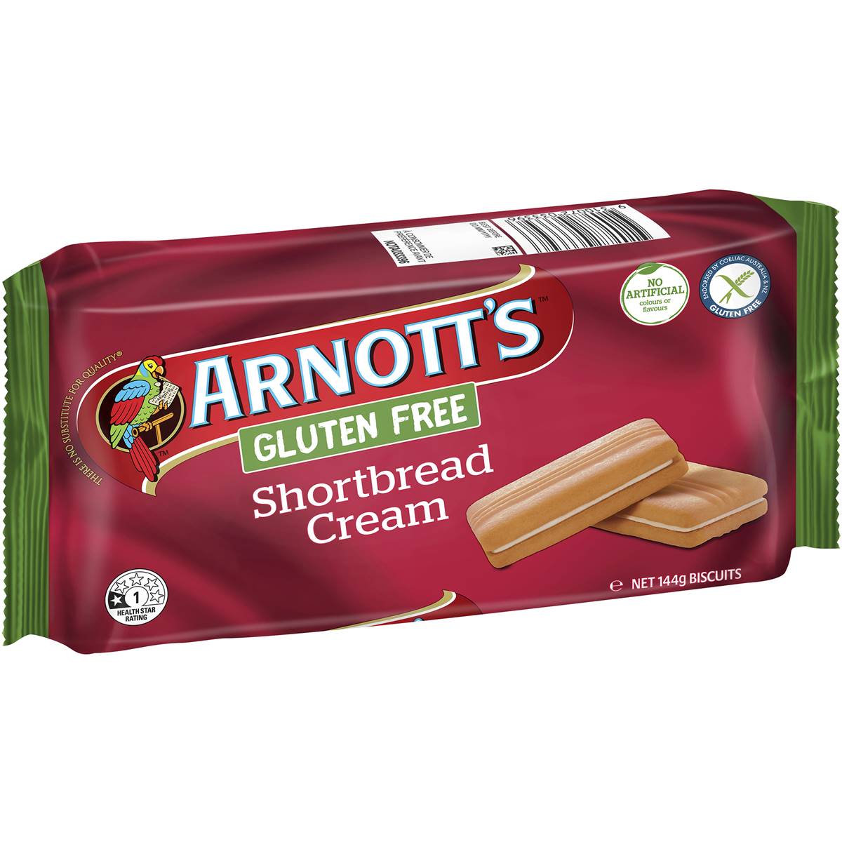 Arnotts Biscuits Shortbread Cream GF 144g