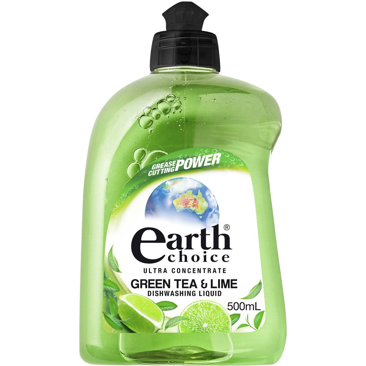 Earth Choice Ultra Conc Dishwash Liquid Green Tea & Lime 500ml