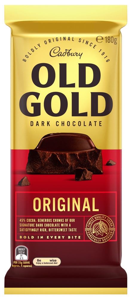 Cadbury Old Gold Dark Chocolate 180g