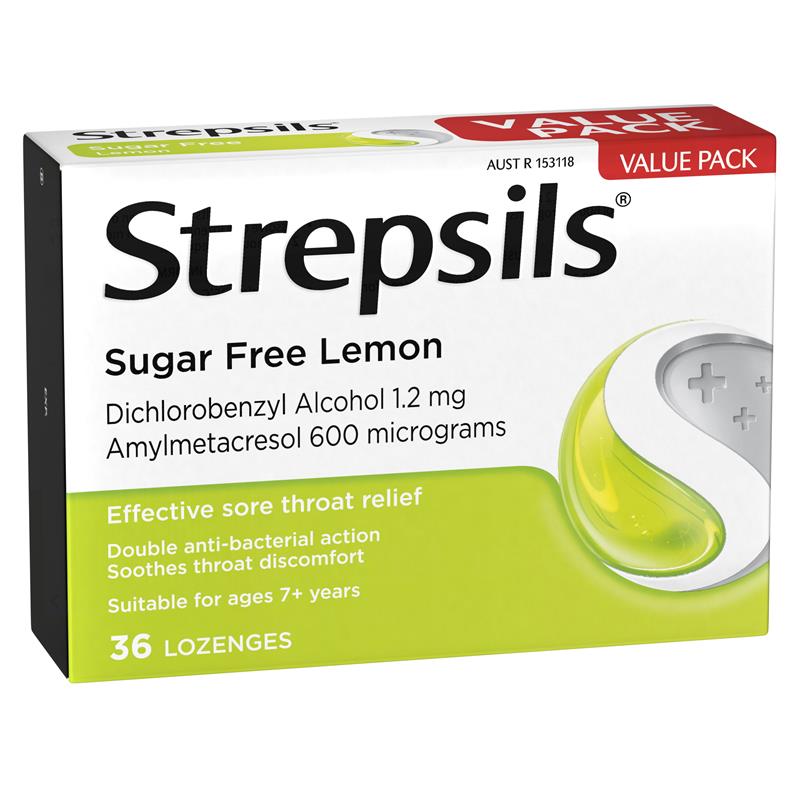 Strepsils Lemon Sugar Free 36pk