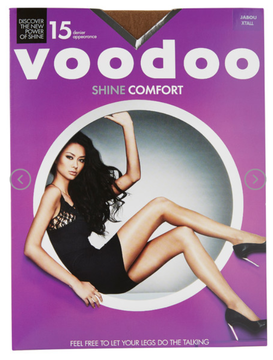 Voodoo Shine Comfort Brief Sheers Jabou XTall 1pk Purple
