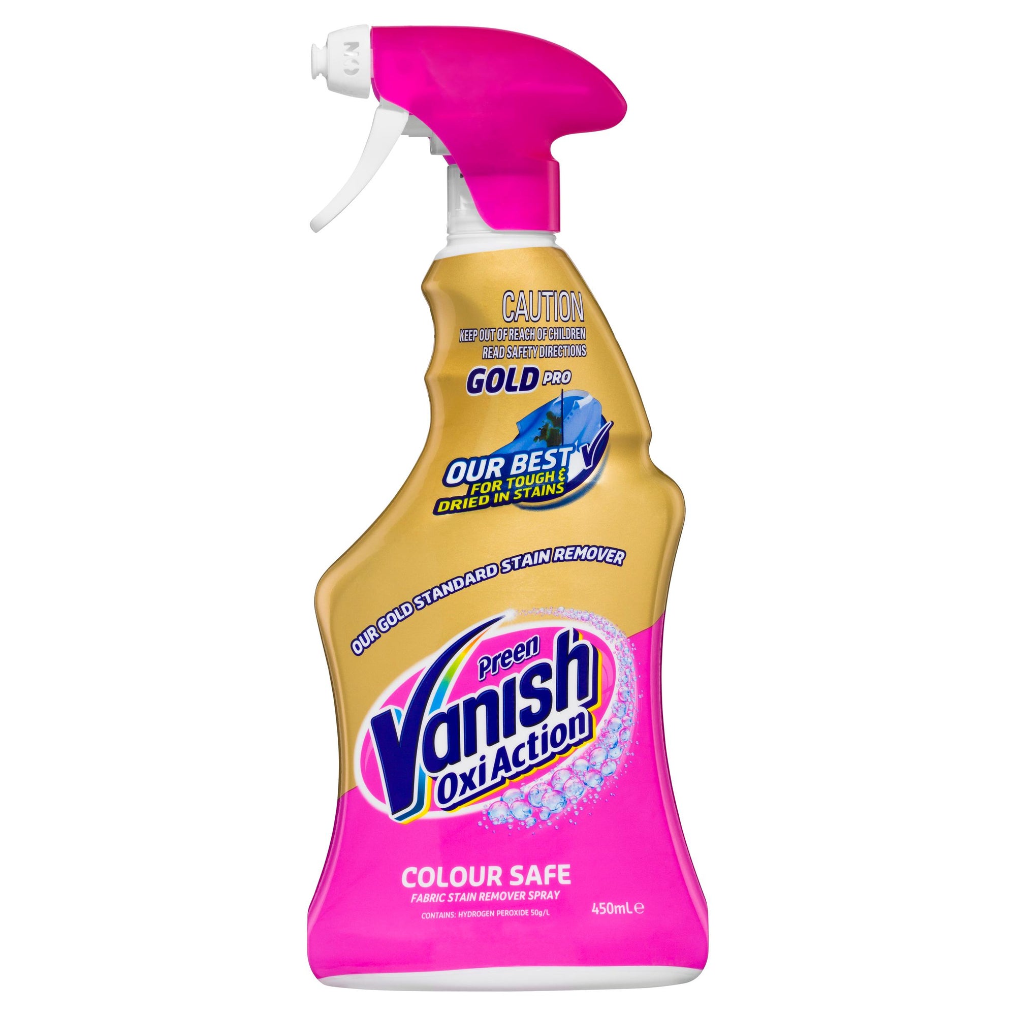 Vanish Preen Oxi Action Stain Remover Gold 450ml