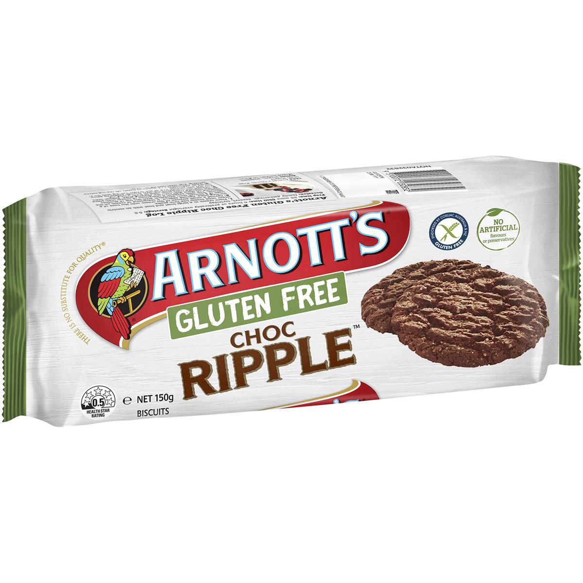 Arnotts Choc Ripple Biscuits GF 150g