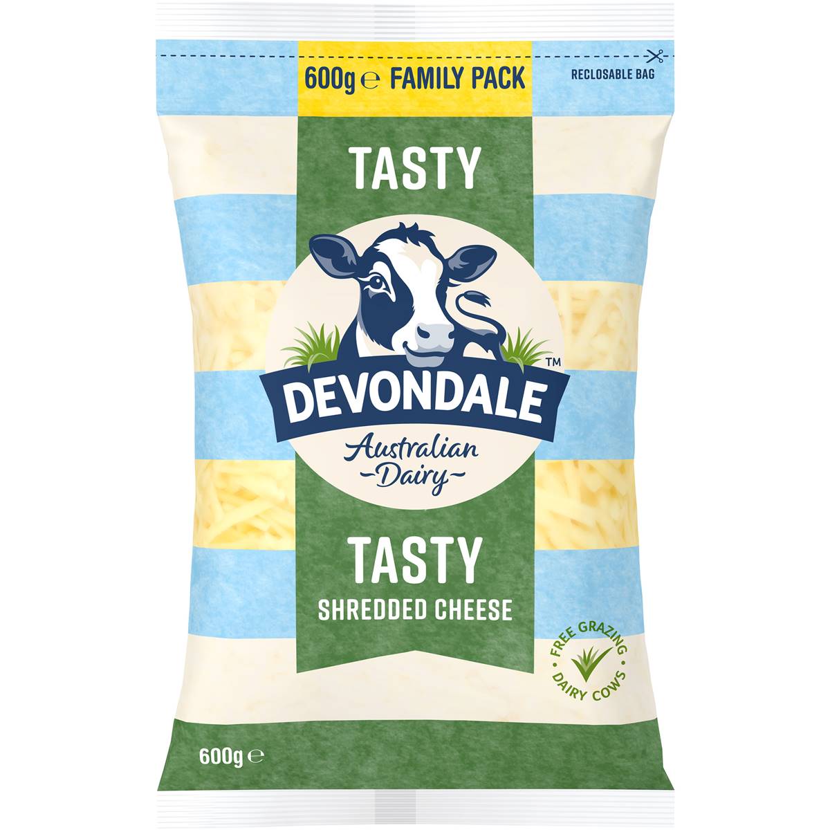 Devondale Shredded Tasty Cheese 600gm