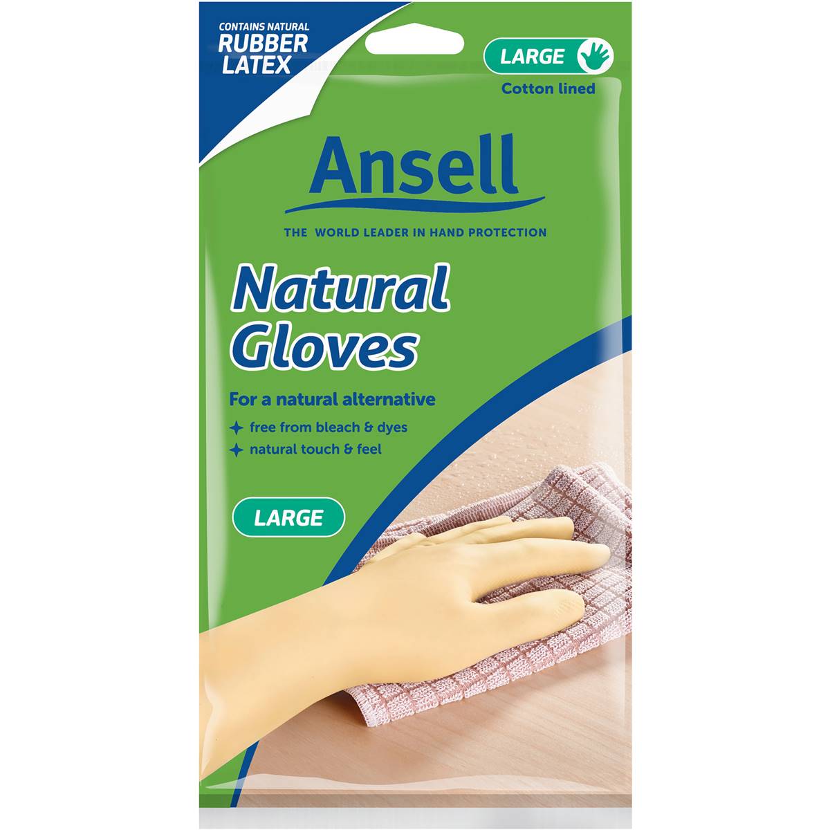 Ansell Glove Natural Lge 1pr