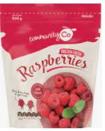 Community Co Raspberries Frozen 500g