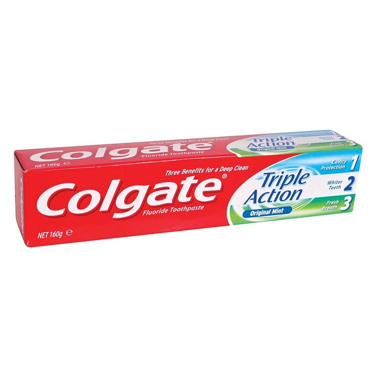 Colgate Toothpaste Triple Action Mint 160gm