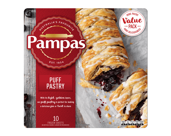 Pampas Puff Pastry 10 Sheets 1.6kg