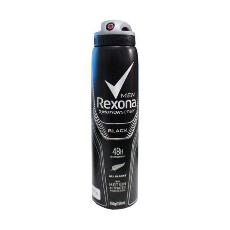 Rexona 150g Deodorant Men Black Body Spray