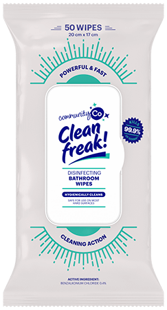 Community Co Clean Freak Bathroom Wipes 50s