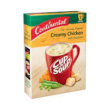 Continental Cupasoup Creamy Chicken with croutons 2pk