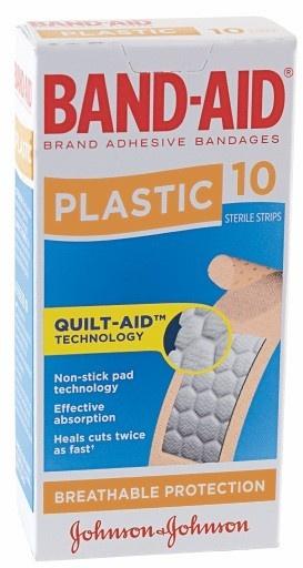 BAND-AID Brand Plastic Strips 10pk