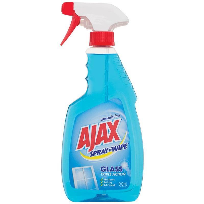 Ajax Spray and Wipe Trigger Glass Cleaner 500ml