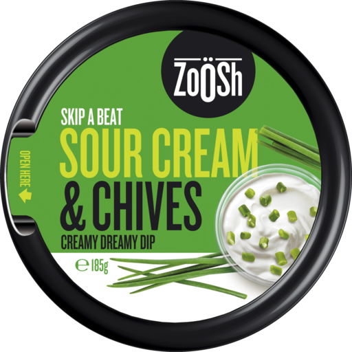 Zoosh Dip Sour Cream & Chives 185g