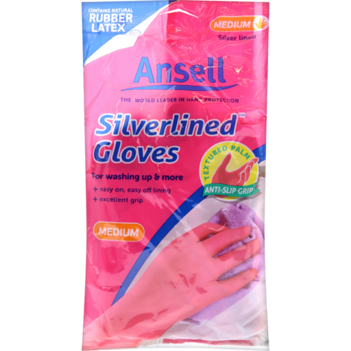 Ansell Glove Silverlined Medium 1pr