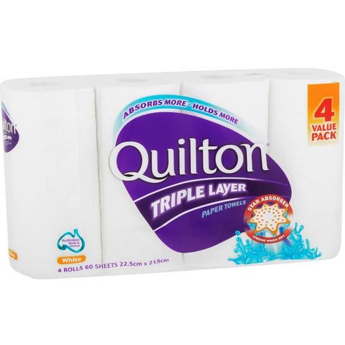 Quilton 3ply 4pk Paper Towel