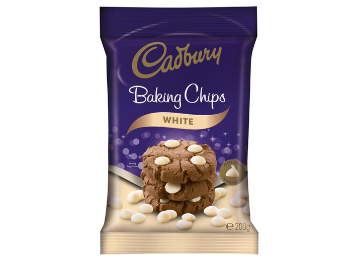 Cadbury White Chocolate Chips 200g