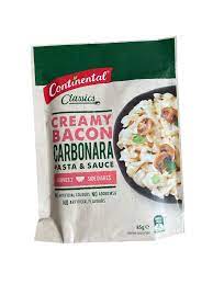 Continental Creamy Bacon Carbonara Pasta and Sauce 85g