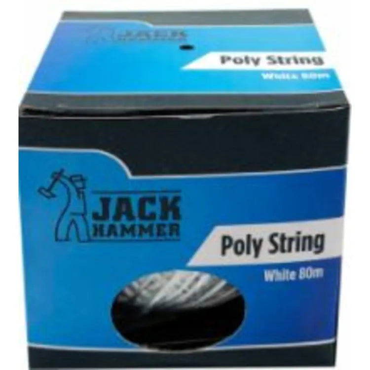 Jackhammer poly white string 80m