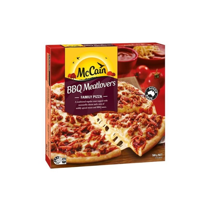 McCains Pizza BBQ Meatlovers 500g