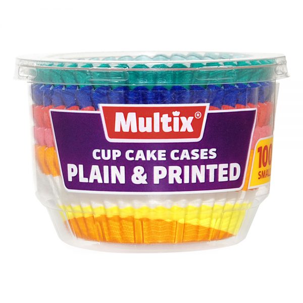 Multix Cupcake Plain/Print Cases 100pk