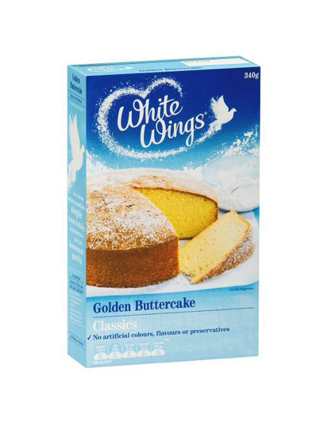 White Wings Classics Golden Buttercake Cake Mix 340gm