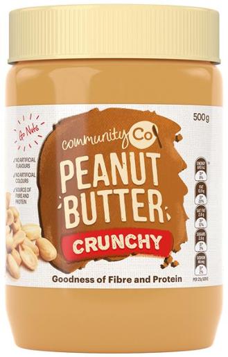 Community Co Crunchy Peanut Butter 500gm