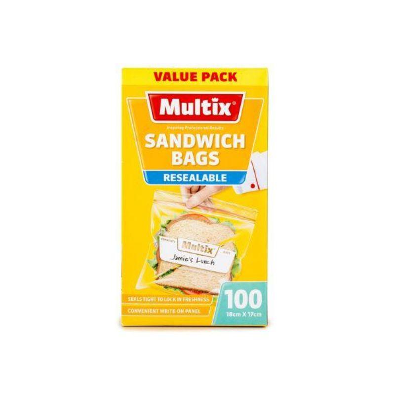 Multix Sandwich Bags Quickzip 100s