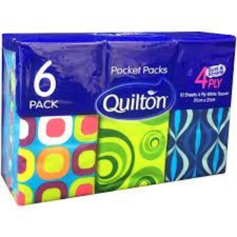 Quilton Pocket Pack Tissue 6/pk